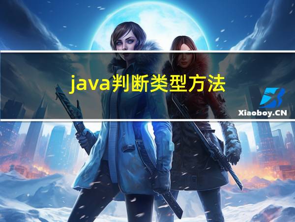 java判断类型方法的相关图片