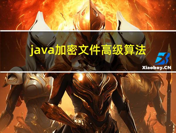 java加密文件高级算法的相关图片