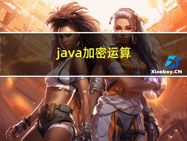 java加密运算的相关图片