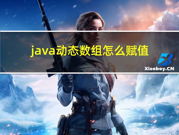 java动态数组怎么赋值的相关图片