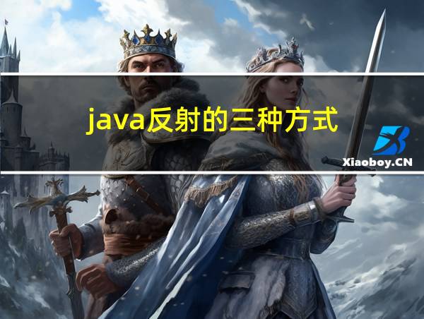 java反射的三种方式的相关图片