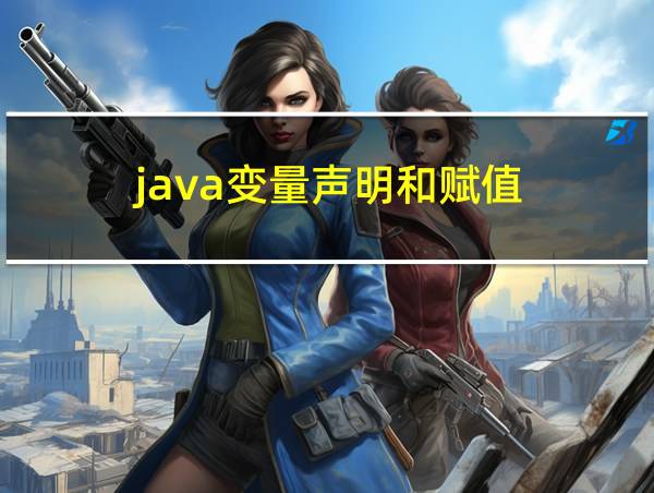 java变量声明和赋值的相关图片