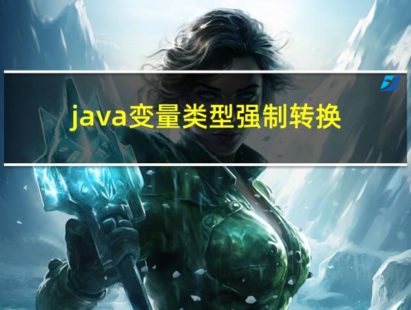 java变量类型强制转换的相关图片