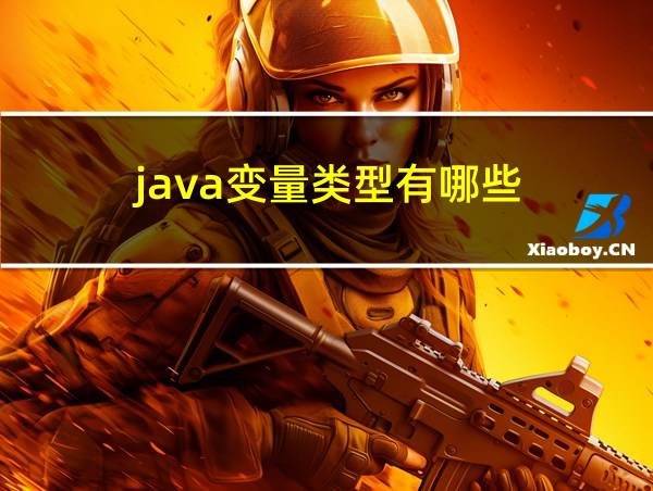 java变量类型有哪些的相关图片