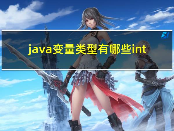 java变量类型有哪些int的相关图片