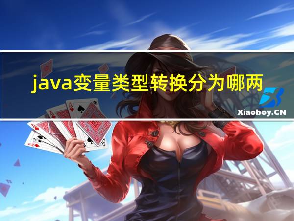 java变量类型转换分为哪两种?的相关图片