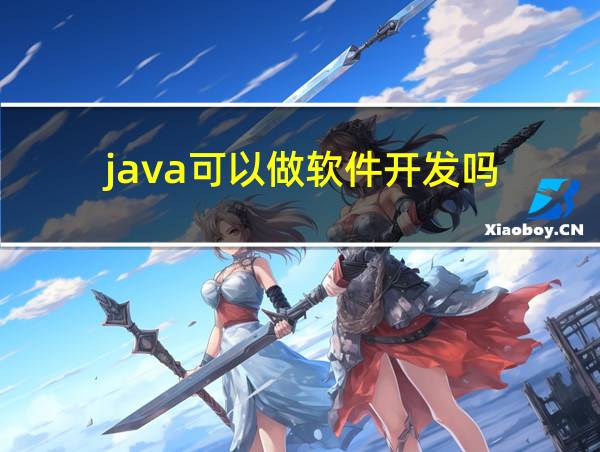 java可以做软件开发吗的相关图片