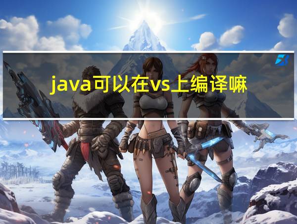 java可以在vs上编译嘛的相关图片