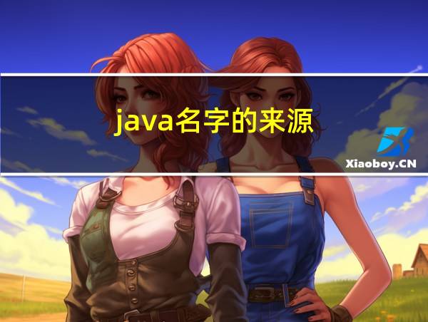 java名字的来源的相关图片