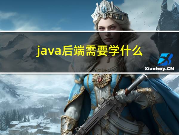 java后端需要学什么的相关图片