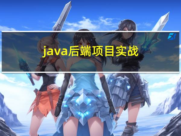 java后端项目实战的相关图片