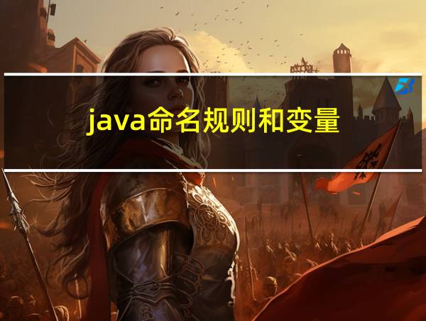 java命名规则和变量的相关图片