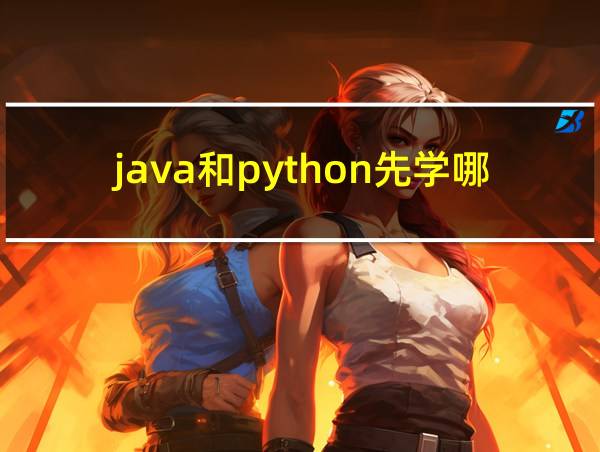 java和python先学哪个好的相关图片