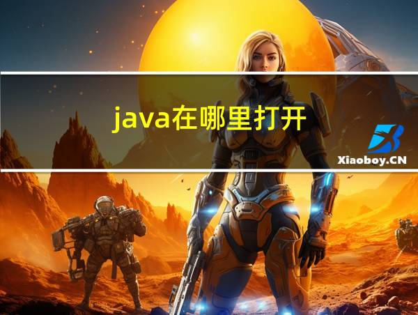 java在哪里打开的相关图片