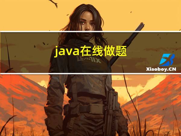 java在线做题的相关图片