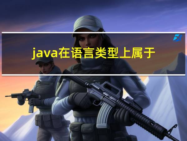 java在语言类型上属于的相关图片