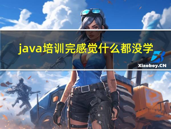 java培训完感觉什么都没学会的相关图片