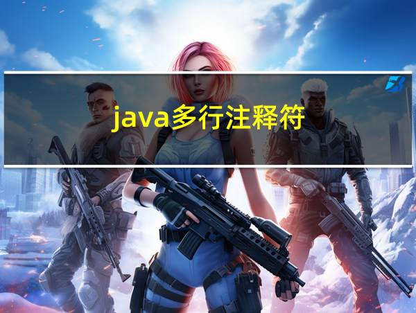 java多行注释符的相关图片