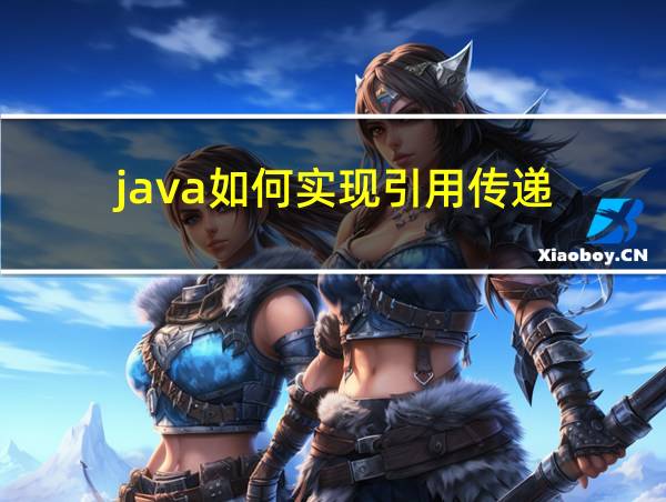 java如何实现引用传递的相关图片