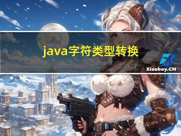 java字符类型转换的相关图片