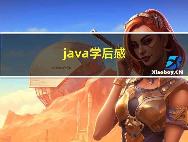 java学后感的相关图片