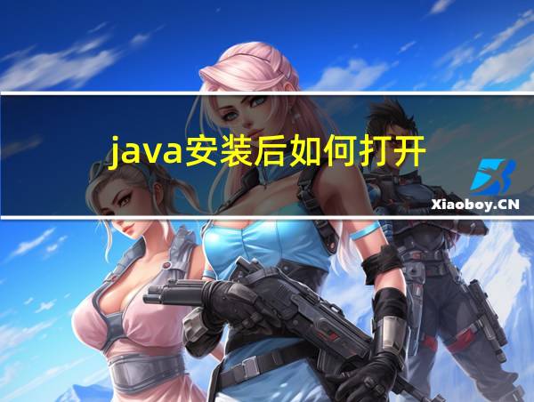 java安装后如何打开的相关图片