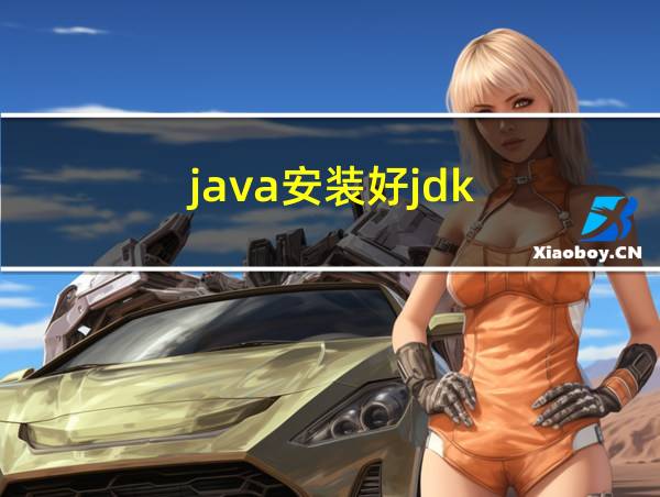 java安装好jdk的相关图片