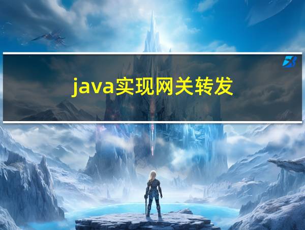 java实现网关转发的相关图片