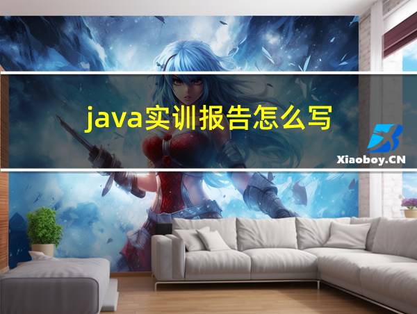 java实训报告怎么写的相关图片