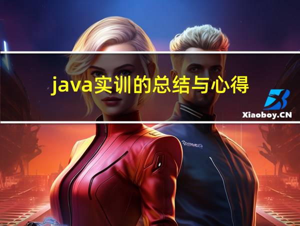 java实训的总结与心得的相关图片