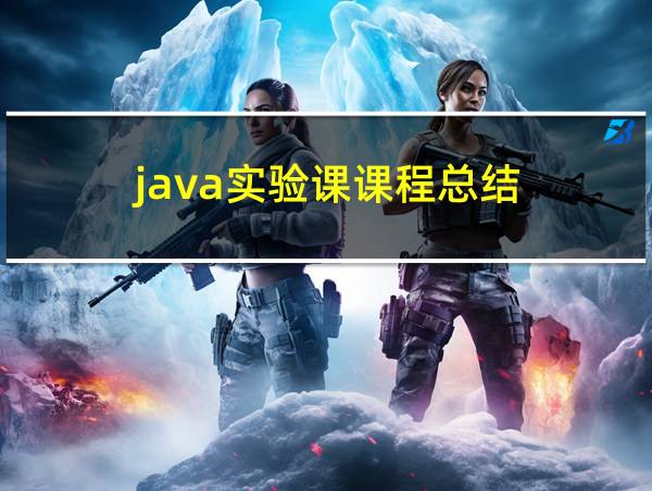 java实验课课程总结的相关图片