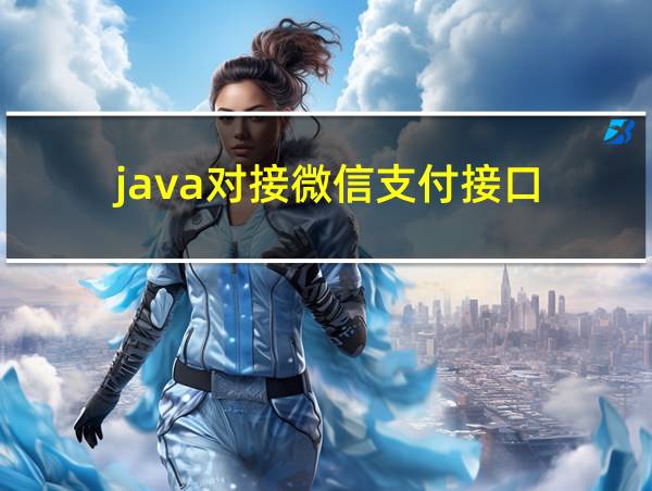 java对接微信支付接口的相关图片