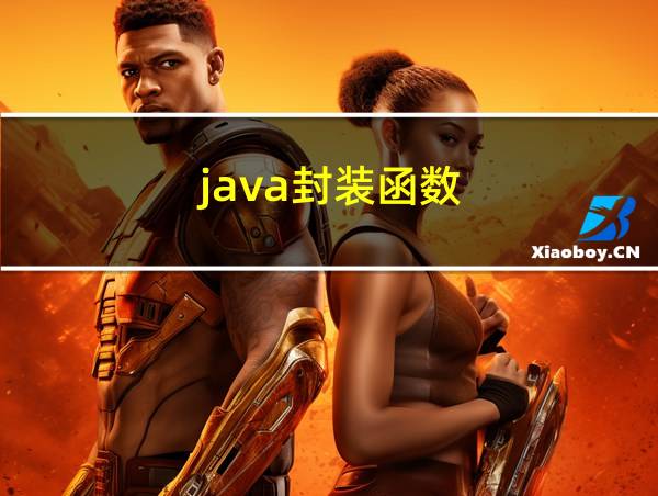 java封装函数的相关图片