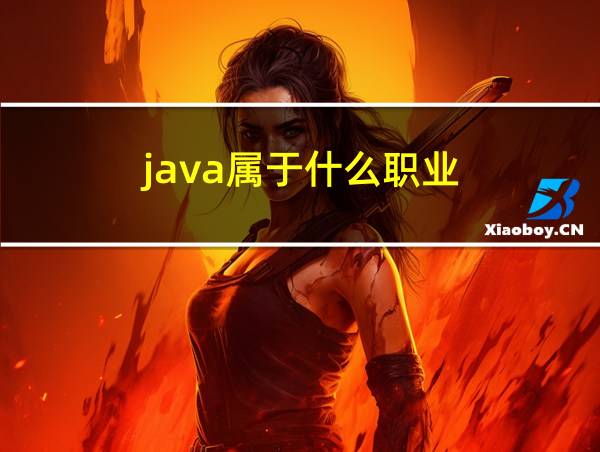 java属于什么职业的相关图片