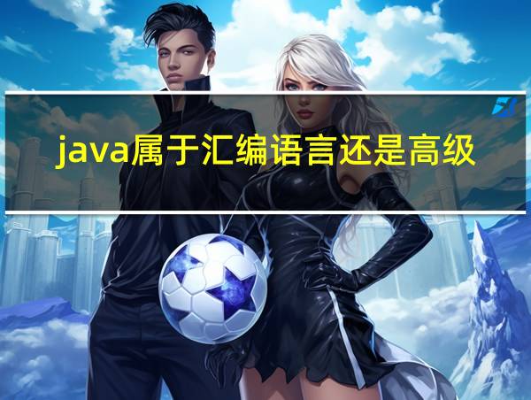 java属于汇编语言还是高级语言的相关图片