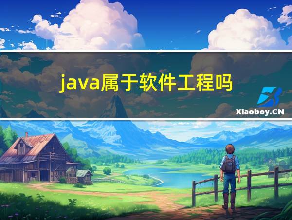 java属于软件工程吗的相关图片