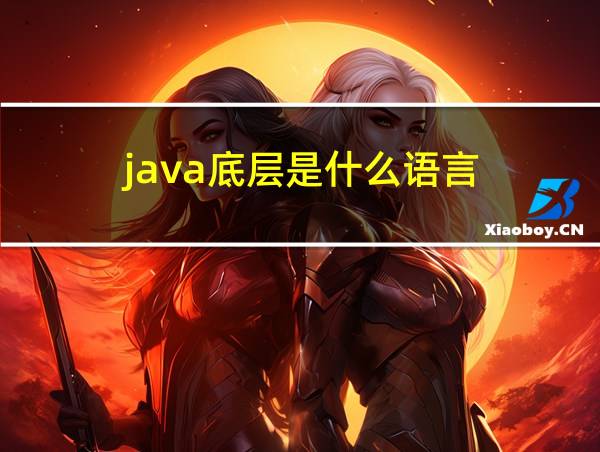 java底层是什么语言的相关图片