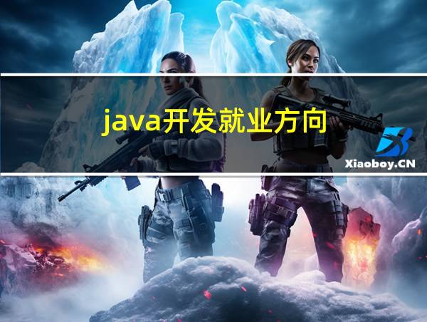 java开发就业方向的相关图片