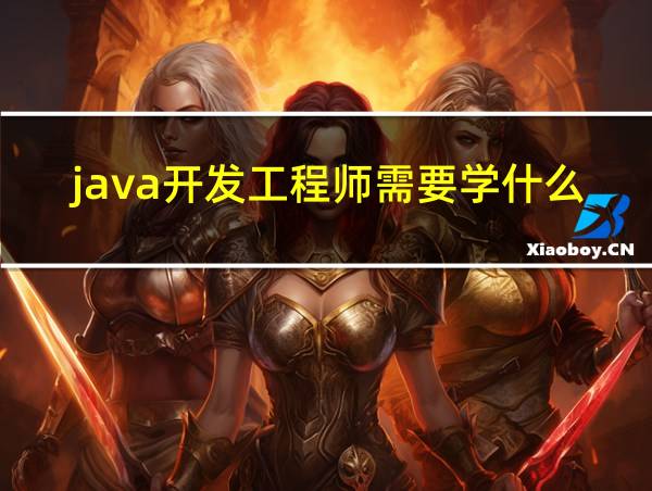 java开发工程师需要学什么的相关图片