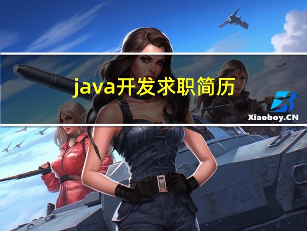 java开发求职简历的相关图片