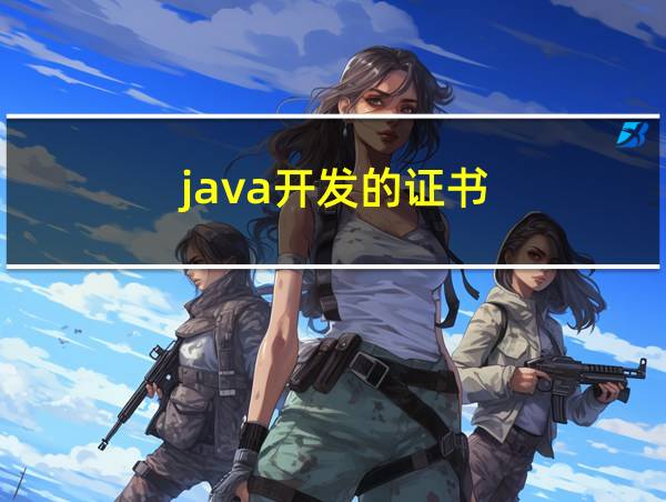 java开发的证书的相关图片