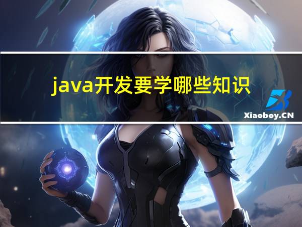 java开发要学哪些知识的相关图片