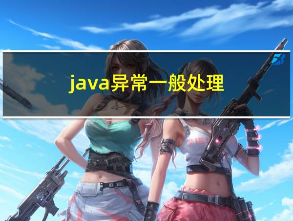 java异常一般处理的相关图片