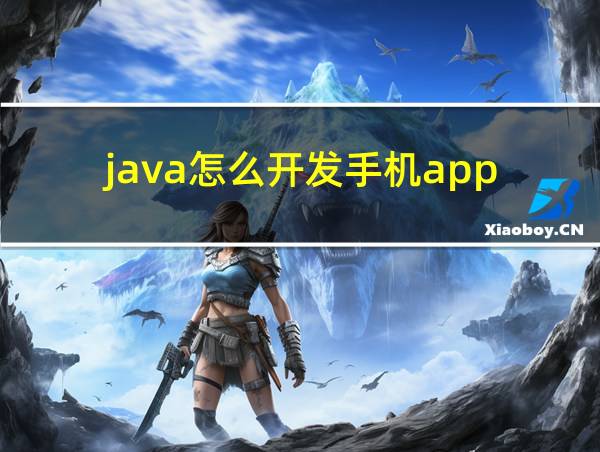 java怎么开发手机app的相关图片