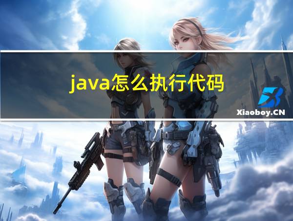 java怎么执行代码的相关图片