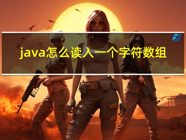 java怎么读入一个字符数组的相关图片