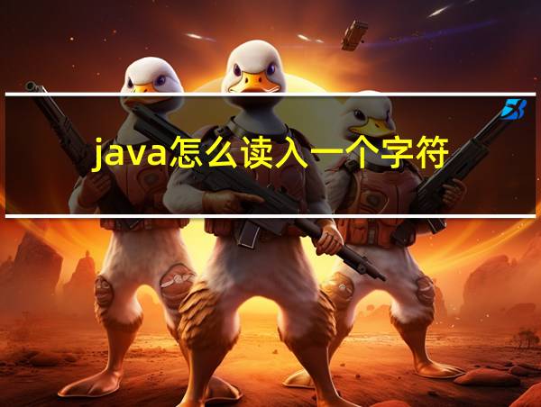 java怎么读入一个字符的相关图片