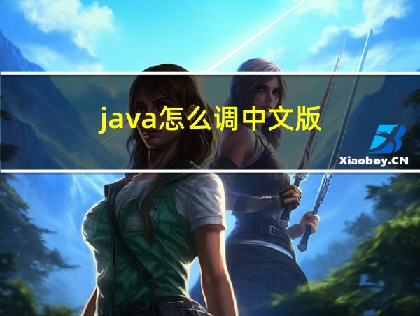 java怎么调中文版的相关图片