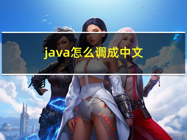 java怎么调成中文的相关图片