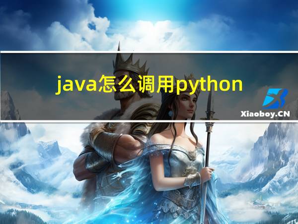 java怎么调用python代码的相关图片